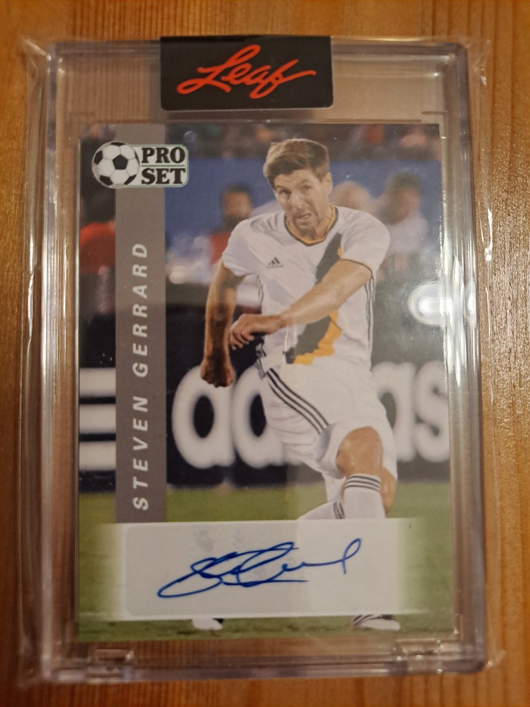 Steven Gerrard - Leaf Pro Set 2022 autograf