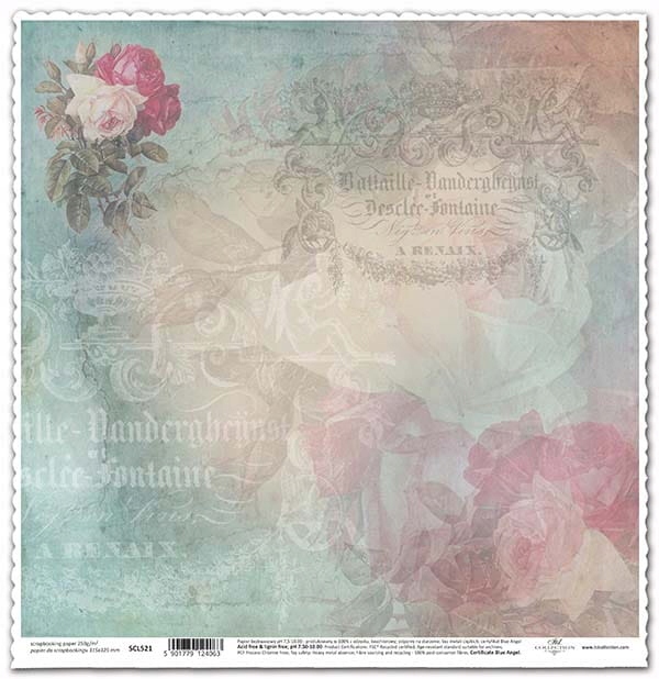 Papier scrapbooking SCL521 30×30cm