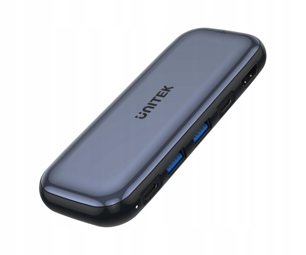 OUTLET HUB USB Unitek USB-C - HDMI USB M.2 SSD PD 100W D1046A Szary