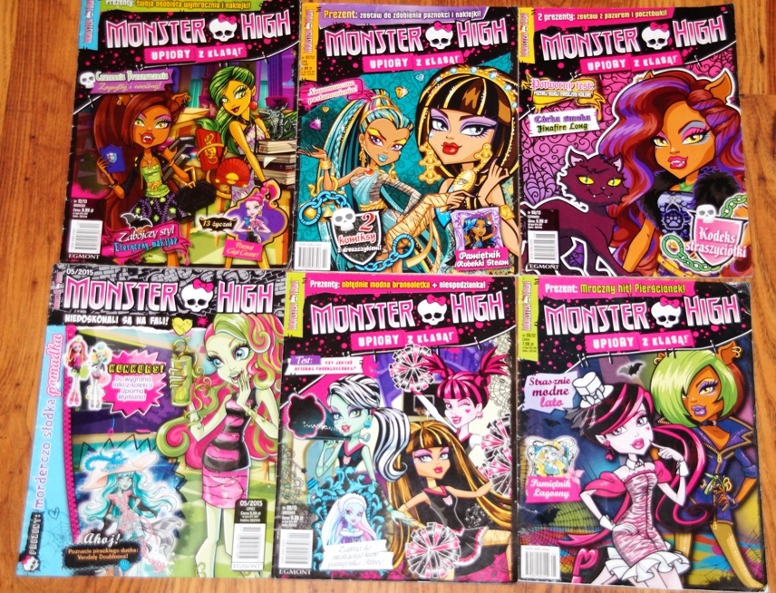 Monster High 6 numerów upiory z klasą