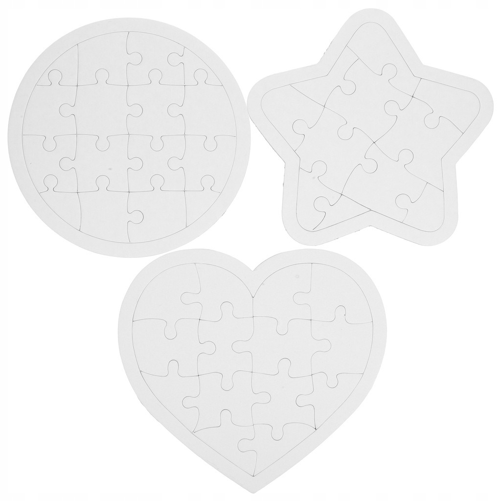 Puzzle for Kids White 6 Pcs