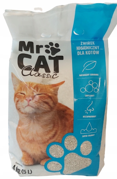 Żwirek Kot Mr. Cat Bentonitowy 5l