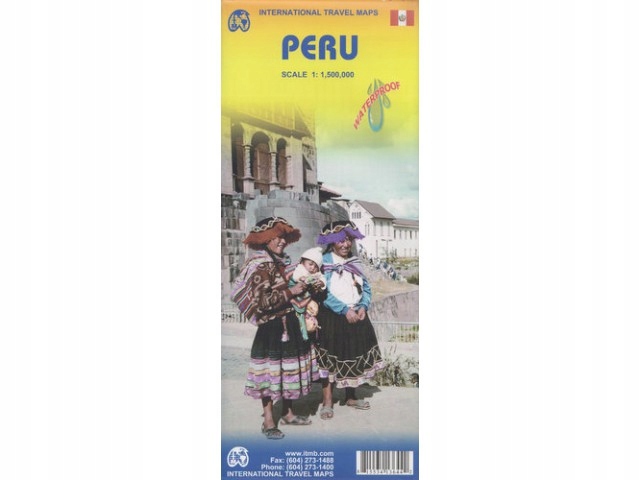 mapa samochodowa Peru mapa 1:1 500 000 ITMB ITMB