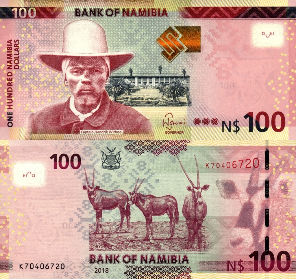 # NAMIBIA - 100 DOLARÓW - 2018 - P-14c - UNC