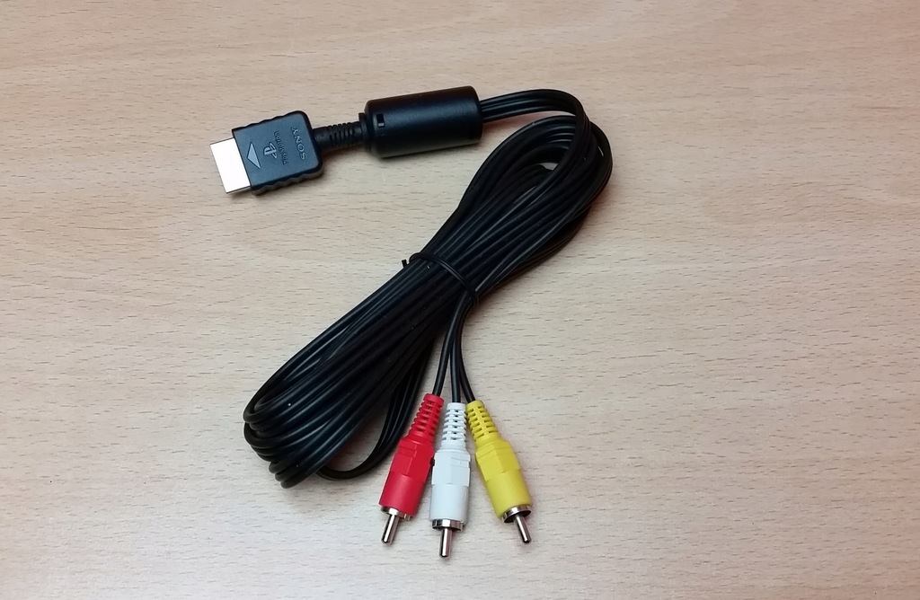 Nowy kabel AV 3xRCA Chinch Playstation Oryginał