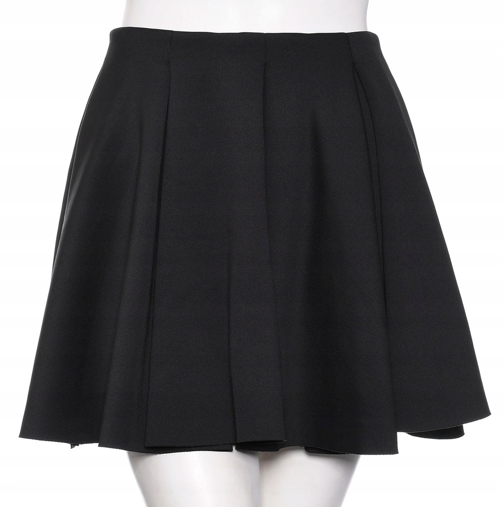 TOPSHOP rozkloszowana czarna mini spódniczka r. 36