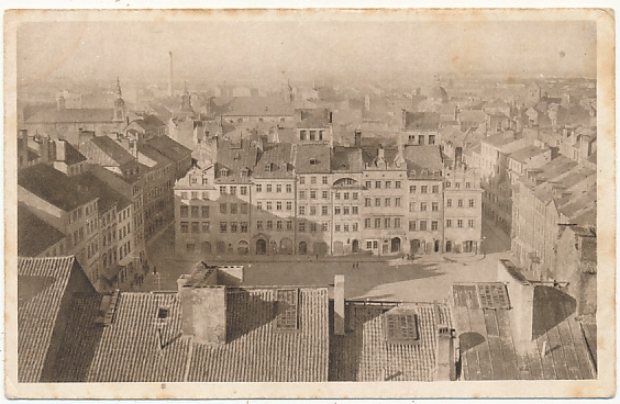 Warszawa Rynek Starego Miasta z lotu ptaka