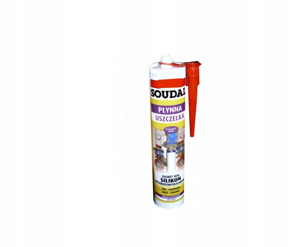 SOUDAL PŁYNNA USZCZELKA SILIKON WYSOKOTEMPERATUROW