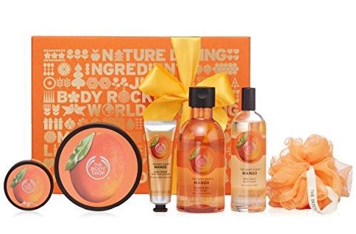 THE BODY SHOP_ZESTAW MANGO_masło peeling żel_duży