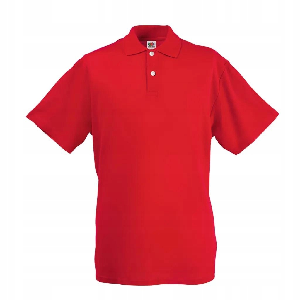 Męska Koszulka Polo Czerwony M 5 szt
