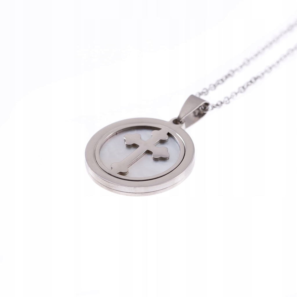 Naszyjnik | krzyżyk | masa perłowa |pod choinkę