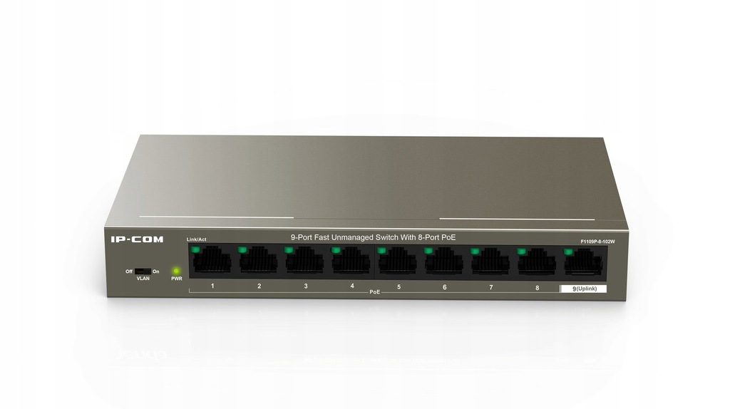 PRZEŁĄCZNIK SWITCH IP-COM F1109P-8-102W