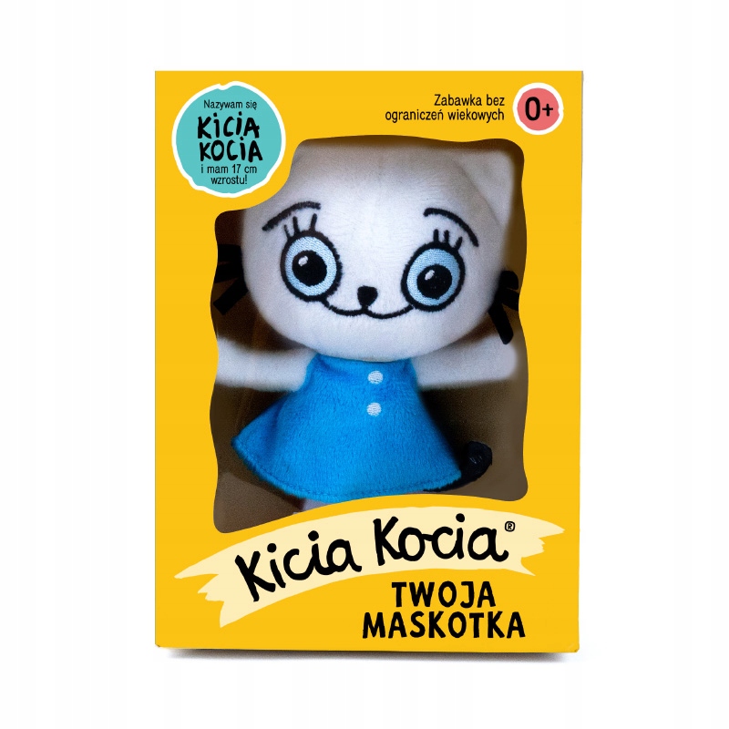 MASKOTKA KICIA KOCIA 17 CM W PUDEŁKU