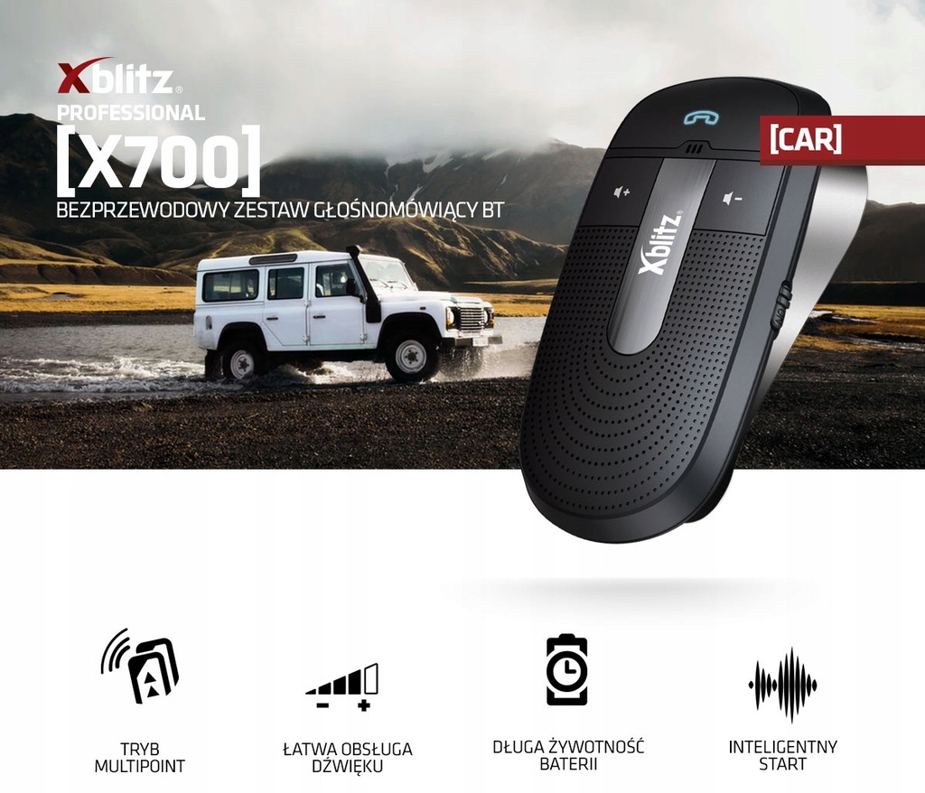 Купить Комплект громкой связи XBLITZ X700 Bluetooth ДЛЯ АВТОМОБИЛЯ: отзывы, фото, характеристики в интерне-магазине Aredi.ru