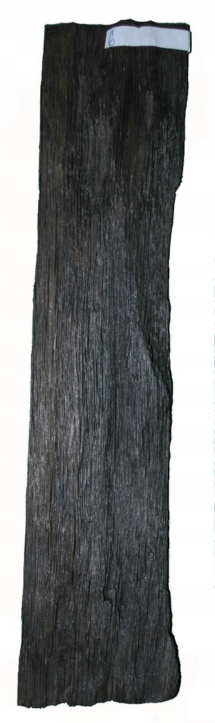 Drewno dąb czarny 320x80x15mm nr 8 szczotkowany