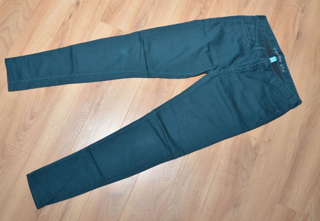 Spodnie jeansy zielone UK12 M/L Primark 40(L) 38