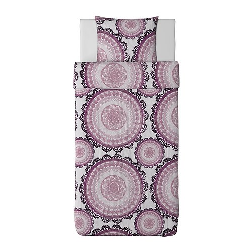 Купить Постельное белье IKEA LYCKOAX розовое 150х200 хлопок 100% ...