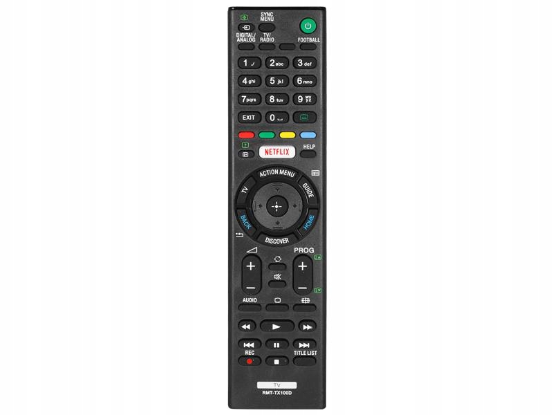 PILOT TV SONY BRAVIA RMTTX100D, NETFLIX 12526646406 oficjalne