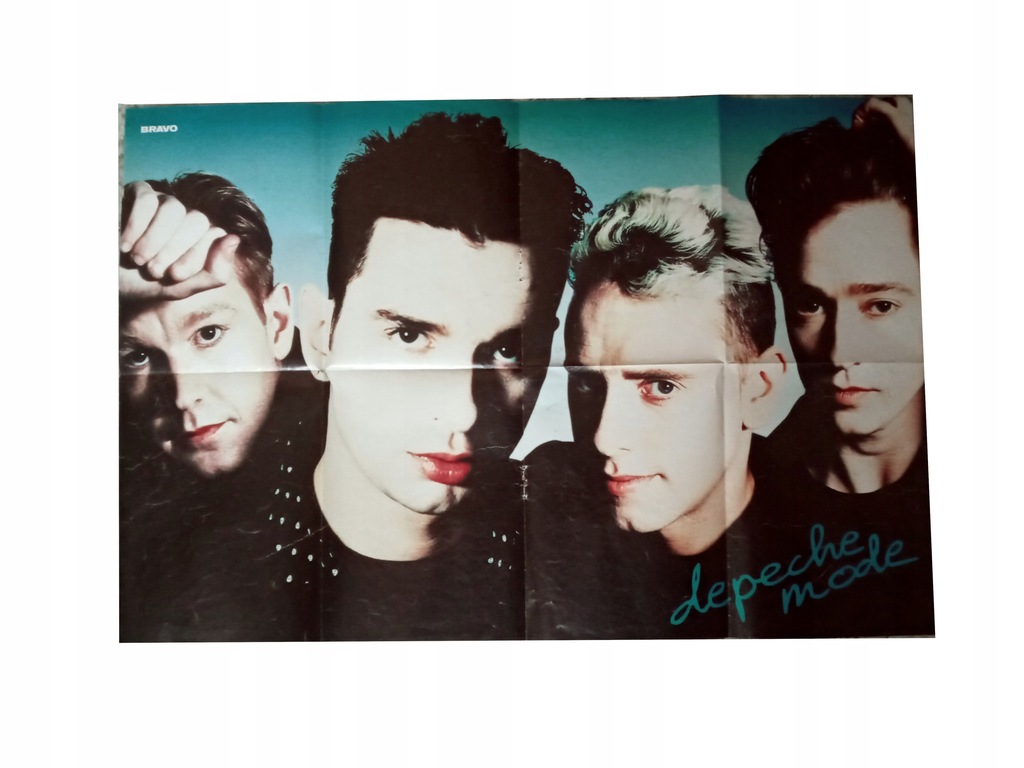 Stary plakat dwustronny Depeche Mode 28 x 41 cm