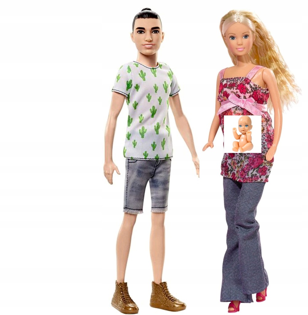 Barbie Stylowy Ken + Lalka w ciąży Para