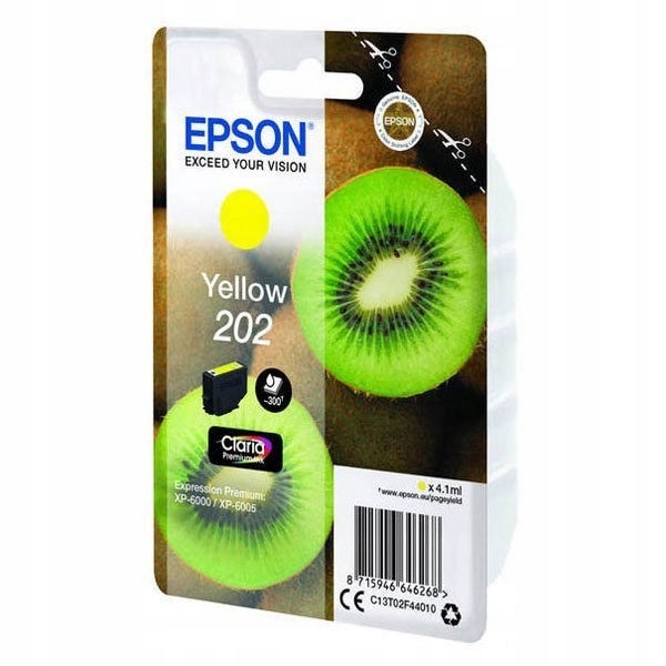 Epson oryginalny ink / tusz C13T02F44010, 202, yel