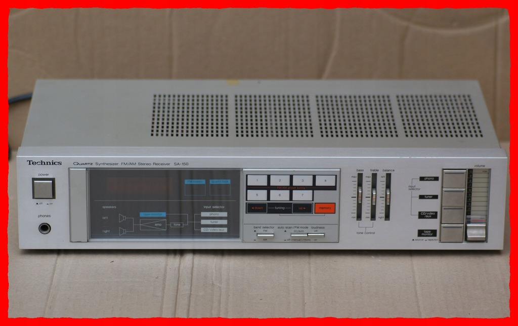 Amplituner Technics SA-150 2.0 srebrny * unikat