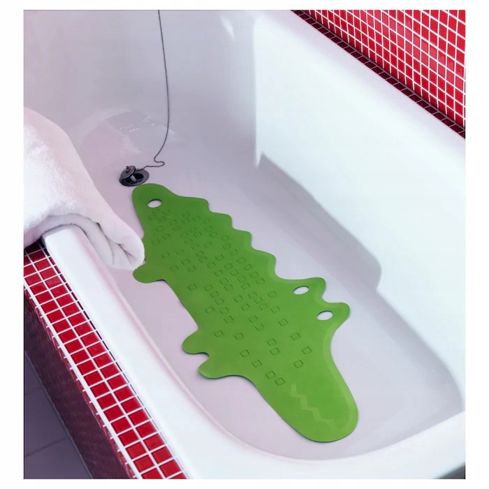 IKEA PATRULL Mata wanna, Krokodyl zielony 33x90 cm