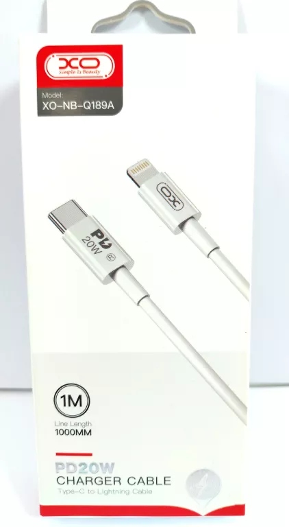 XO KABEL NB-Q189A USB C LIGHTNING 1M BIAŁY