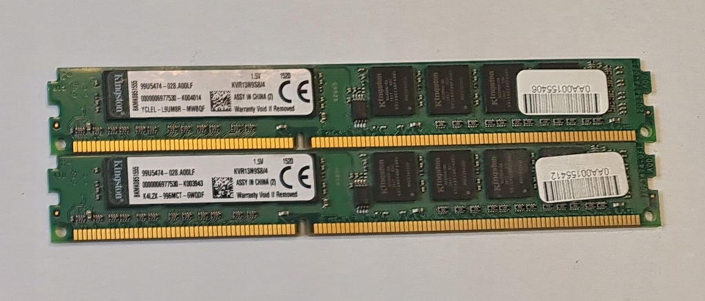 Pamiec DDR3 Kingston lowProfil 8g(2x4) KVR13N9S8/4