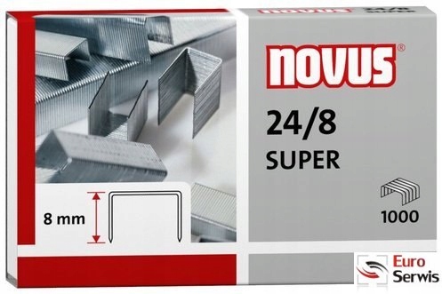 Zszywki NOVUS 24/8 S 1000szt. 040-0038