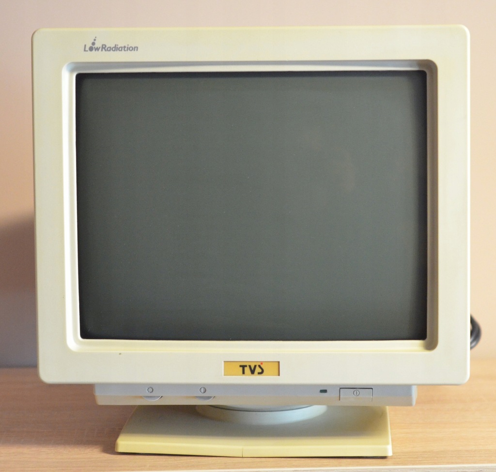 STARY MONITOR CRT TVS VM-14AF CZARNO BIAŁY MONO