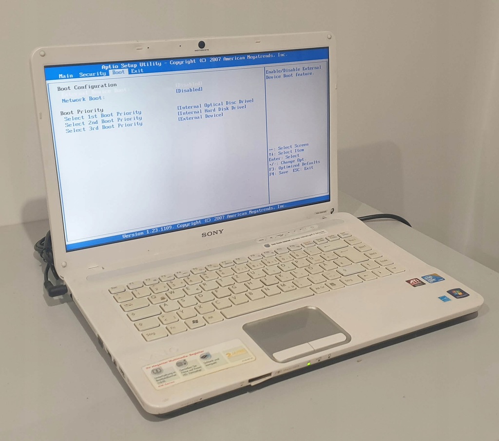 Laptop Sony PCG-7185M płyta/matryca OK uszk.obudow