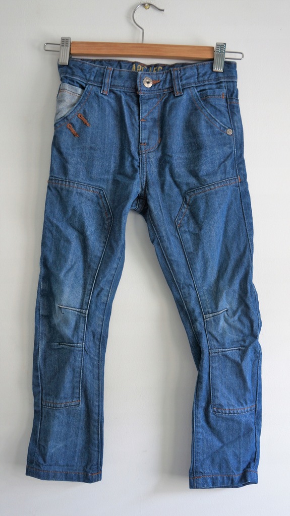 Denim Co rurki jeansy arc leg 5-6 l 116 niebieskie