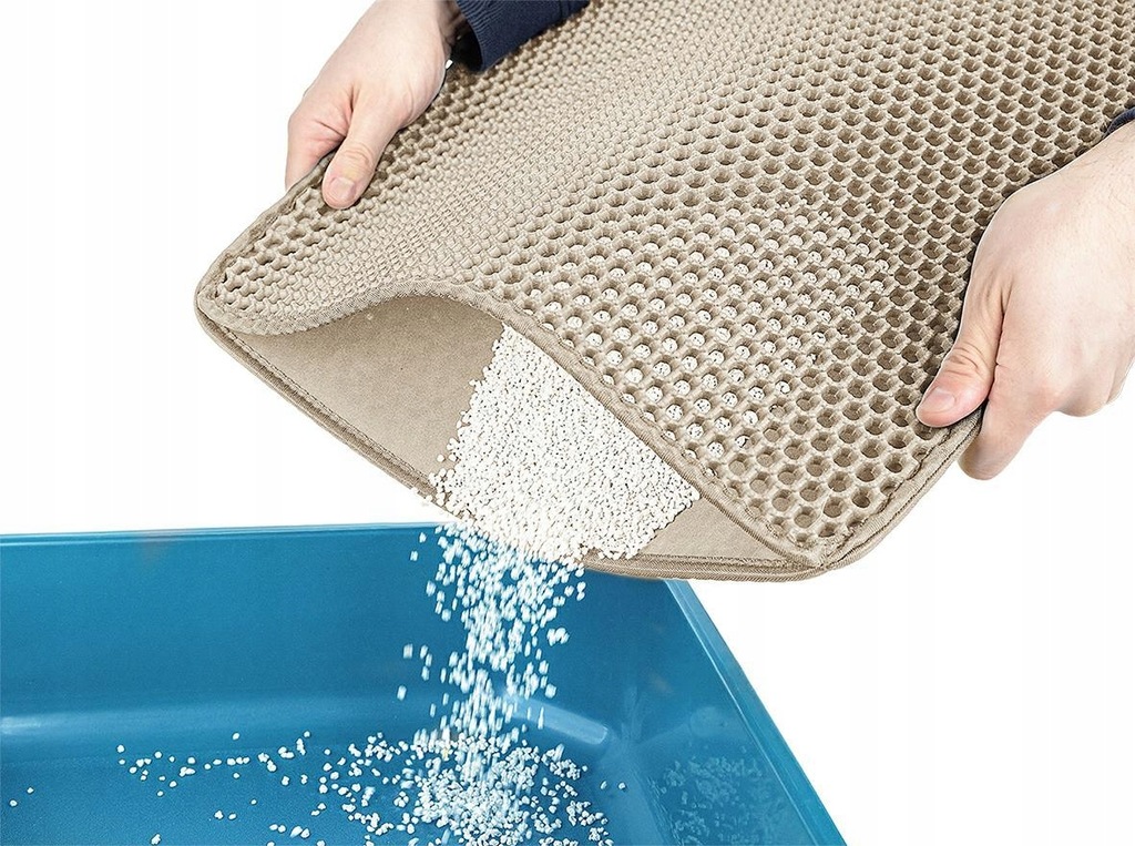 Mata pod kuwetę S 40x50cm biała kremowa MK03