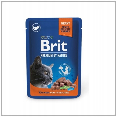 Brit Premium Cat With Salmon For Sterilised 100g