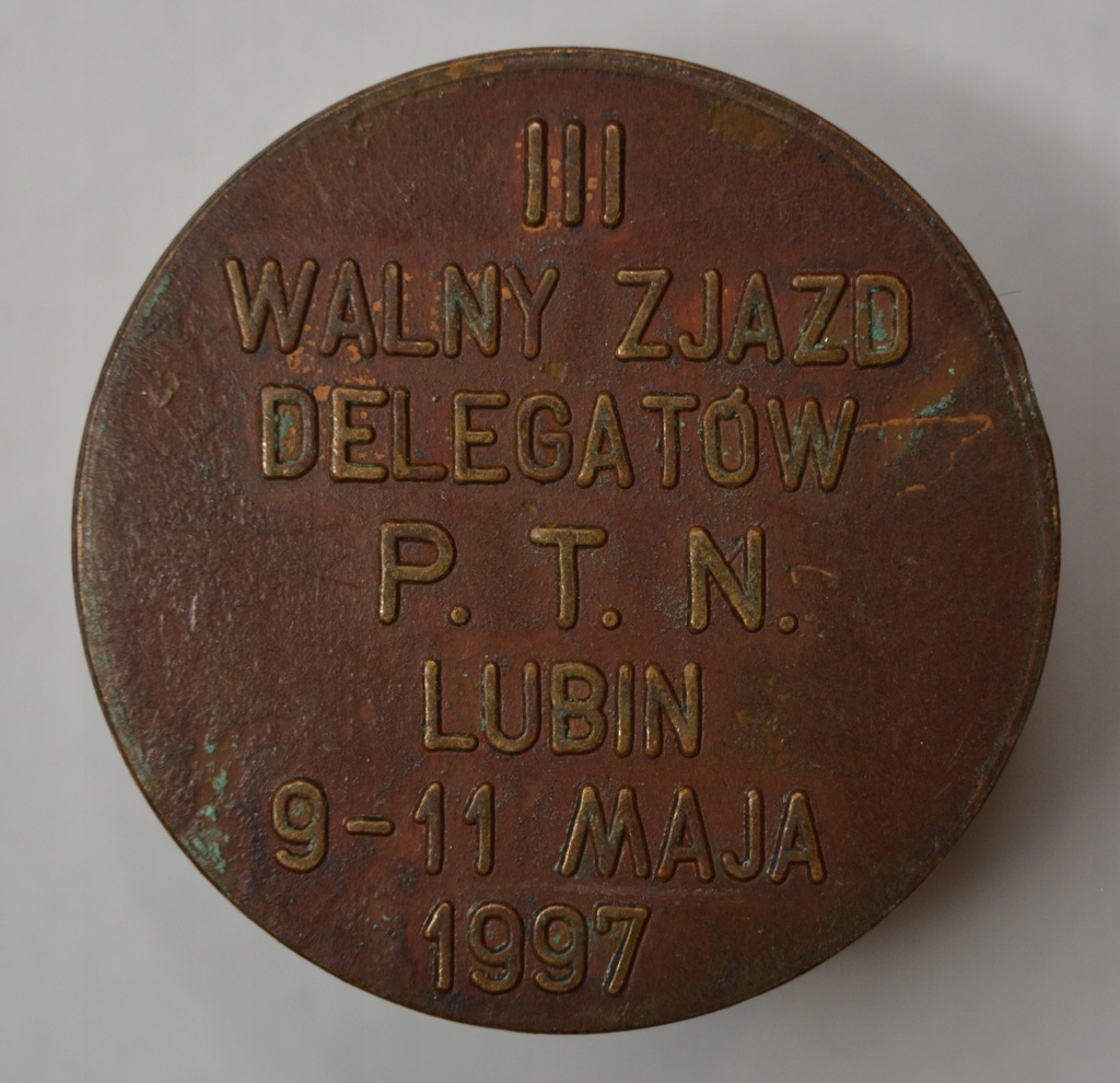 Żeton PTN III Walny Zjazd Delegatów Lubin 1997