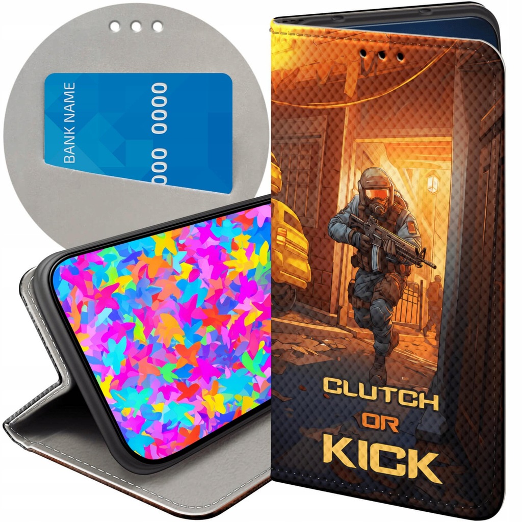 ETUI Z KLAPKĄ DO IPHONE 6 / 6S WZORY CS GO COUNTER-STRIKE FUTERAŁ POKROWIEC