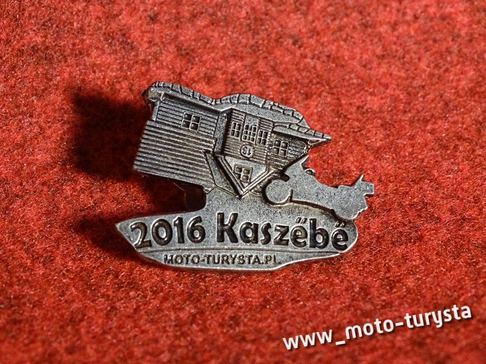 KASZUBY 2016 - blacha ze zlotu MotoTurystów.