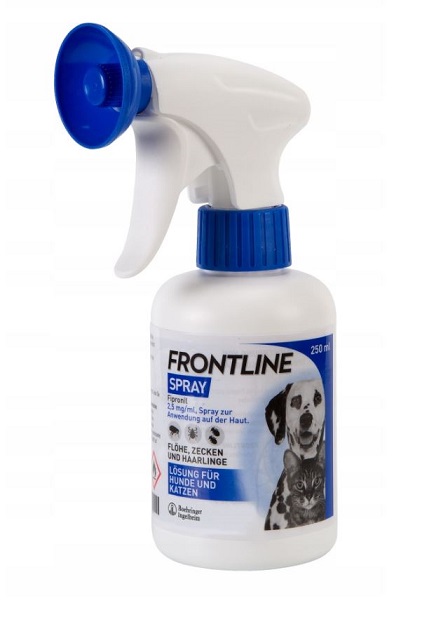 FRONTLINE SPRAY PCHŁY KLESZCZE 250ml DLA PSA KOTA