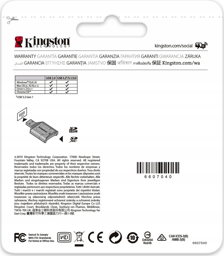 Купить Ридер Kingston MobileLite Plus: отзывы, фото, характеристики в интерне-магазине Aredi.ru