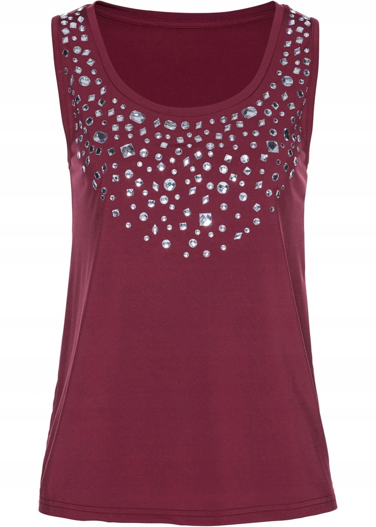 Z298 TOP ZE SZTRASAMI BORDOWY R.44/46