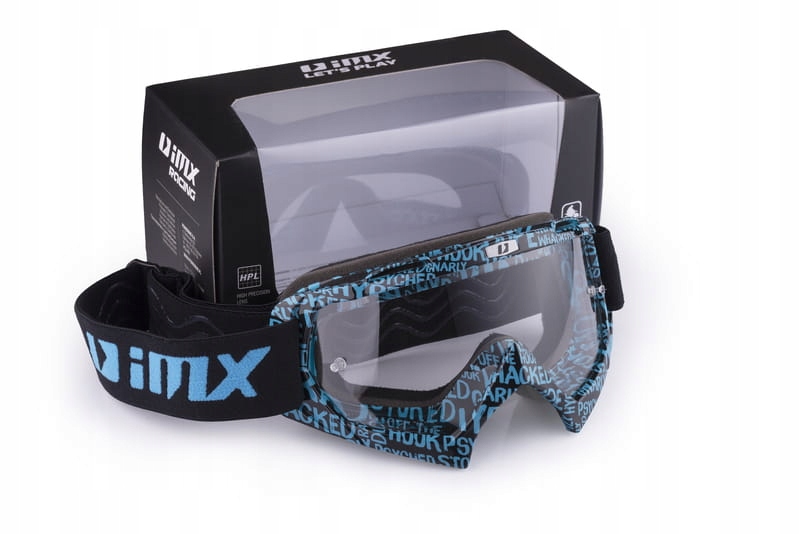 GOGLE IMX MUD GRAPHIC BLUE/BLACK - szyba clear