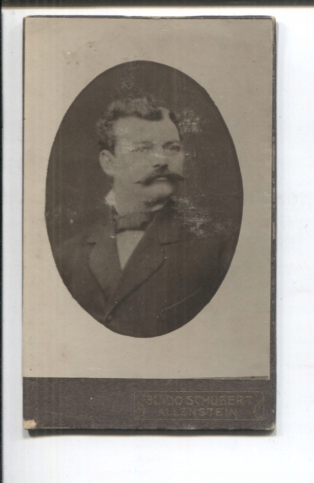 Olsztyn, Allenstein, zdjęcie na kartoniku, -511