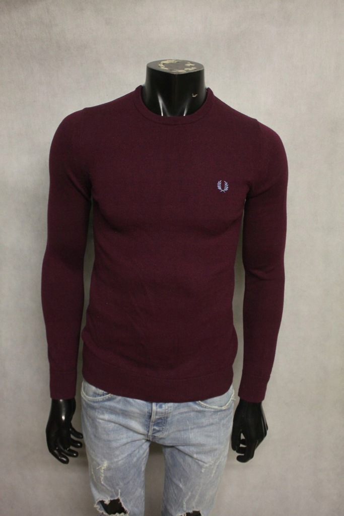 FRED PERRY SWETER MESKI BASIC LOGO MERINO WOOL