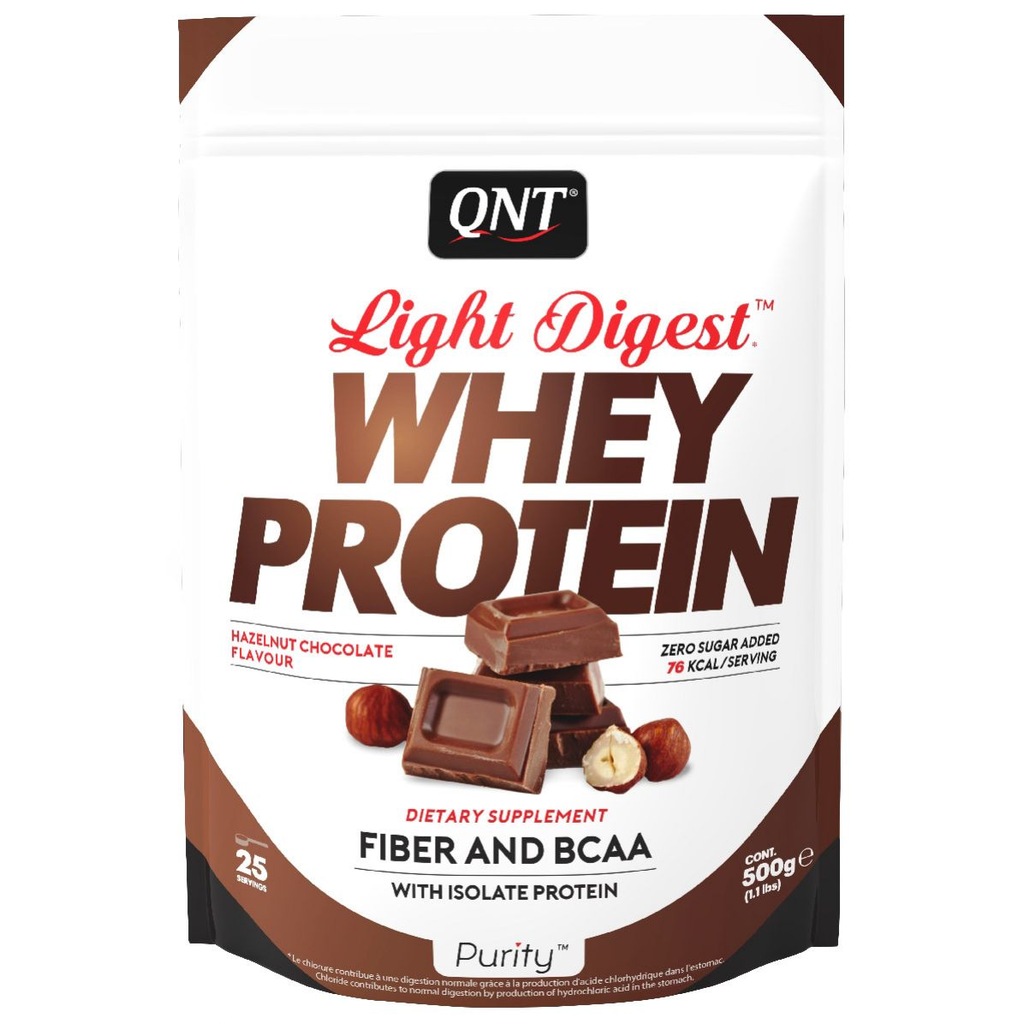 QNT Light Digest Whey Protein 500 g czeko - orzech