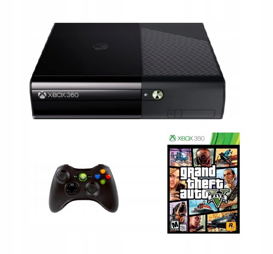 Konsola Xbox 360 Slim + 250GB + GTA V PL