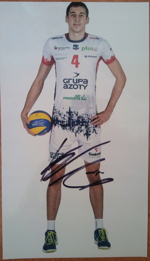 Krzysztof Rejno ZAKSA - zdjęcie z autografem