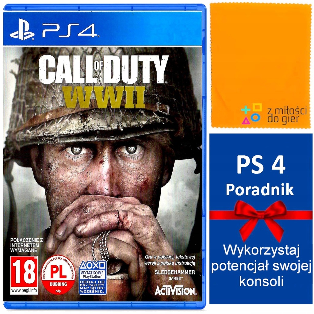 PS4 CALL OF DUTY WWII UNIKAT COD WW2 Polskie Wydanie DUBBING Po Polsku PL