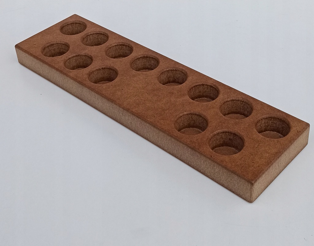 Bum Bum rurki - Stojak drewniany na 13 rurek