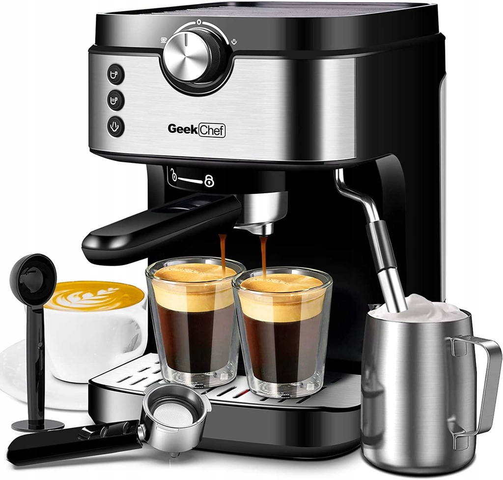 Pressure coffee machine automatic black 1500 IN 12524731400